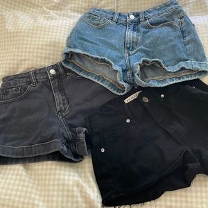 3 pairs of pacsun jean shorts